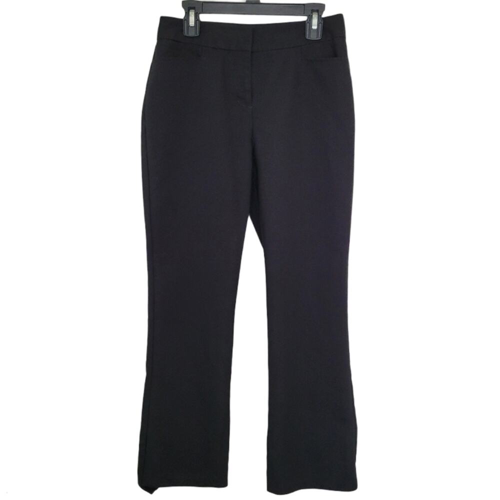 Express Pants Women's Sz 0R High Waist Ankle Dress Trouser Black Office Career